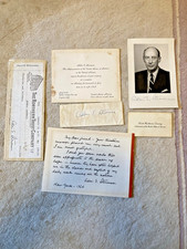 ADLAI STEVENSON PRESIDENTIAL CANDIDATE JFK UN AMBASSADOR SIGNED PHOTO PLUS MORE