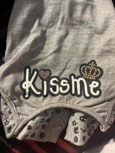 Paris Erotica Dog Cat Jumpsuit Designer Kiss Me M L - Picture 3 of 6