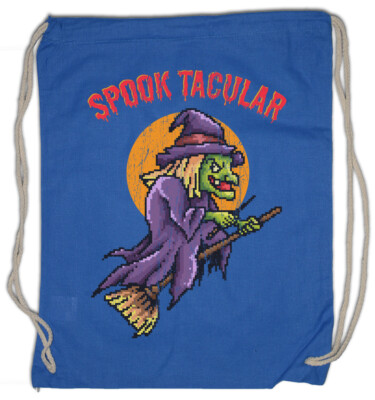 Spooktacular Turnbeutel Gamer Gaming Geek Nerd Fun Witch Halloween Pixel