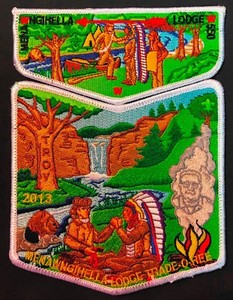 OA-MENAWNGIHELLA-550-MOUNTAINEER-COUNCIL-WV-2013-TRADE-O-REE-2-PATCH-100-MADE