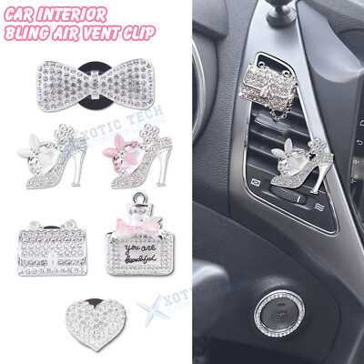 Sparkly Car Interior Fragrant Air Vent Stripe Clips Universal Fit Car SUV Vans