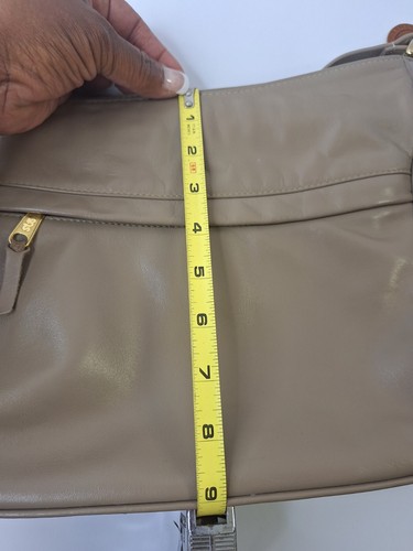 Vintage SAS Genuine Leather Shoulder Bag Handsewn Tan Made In USA Work Office - Picture 20 of 20