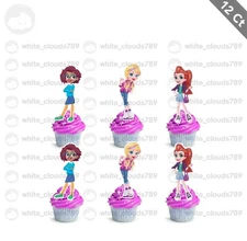 12 Polly Pocket Cupcake Topper Birthday Party Toy Girl Birthday 