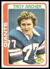 1978 Topps #492 Troy Archer New York Giants