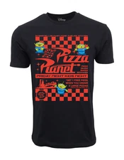 DISNEY PIZZA PLANET FLYER SHORT SLEEVES T SHIRT BLACK