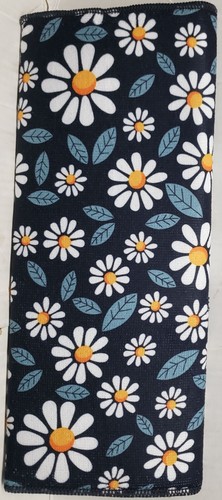 Tappetino Asciugapiatti Stampato in Microfibra (15""x19"") FIORI MARGHERITA, retro nero, SB - Foto 6 di 15