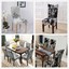 removable stretchable chair cover decorative printed hotel kitchen household