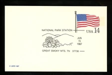 US Postal History National Parks Card Isle Royale Michigan Pictorial 1987 MI