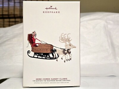 NEW Hallmark 2019 HERE COMES SANDY CLAWS Nightmare Before Christmas FAST SHIP