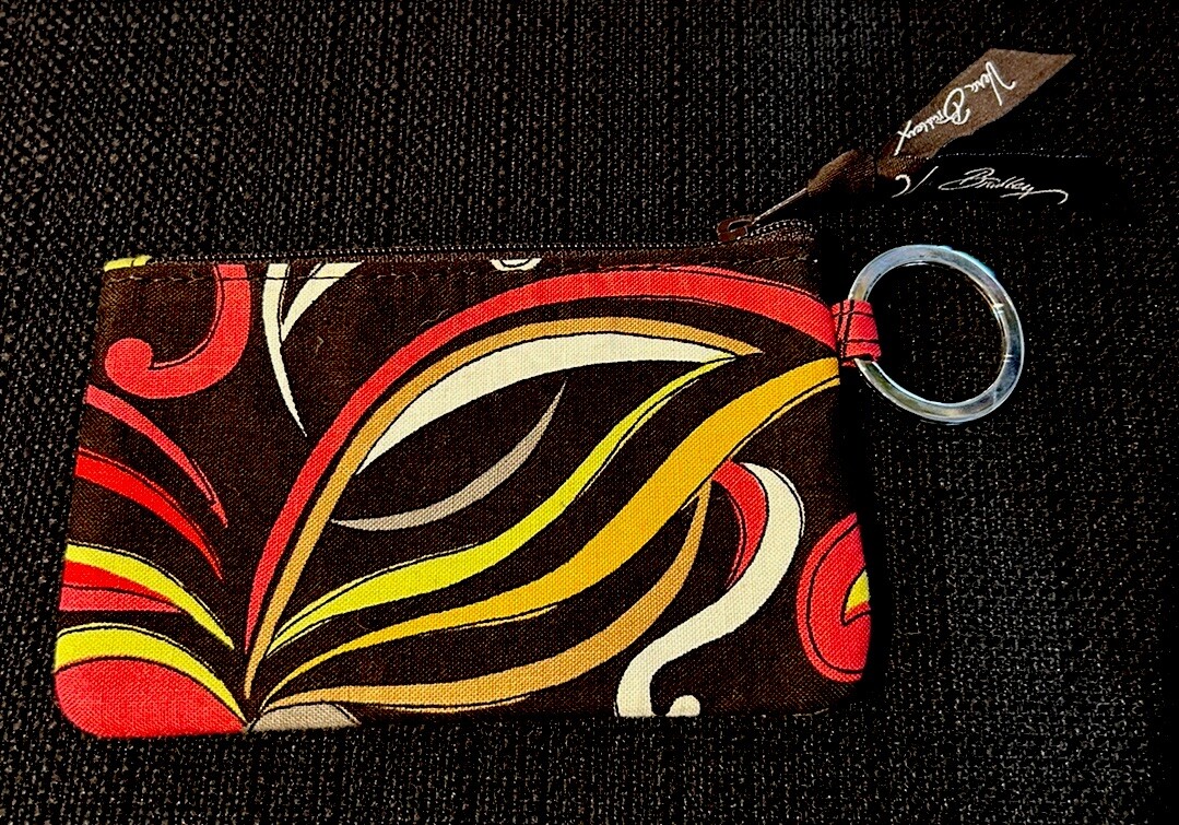Vera Bradley Iconic Zip ID Wallet Key Chain | eBay