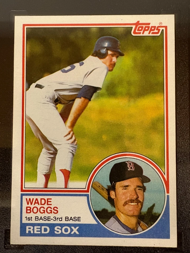 1983 Topps Baseball Rookie (RC) Card #498 Wade Boggs Red Sox SGC 8.5 NM / MT  - Image 2 of 4