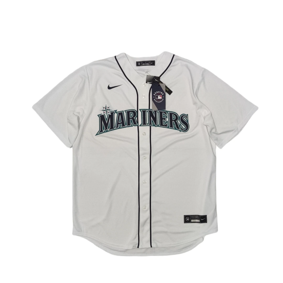 $115 Men's Nike MLB Baseball Seattle Mariners Home Blank Jersey