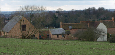 Foto 6x4 Bauernhaus Ampthill Dies ist ein ummauertes Bauernhaus etwas außerhalb Am c2008