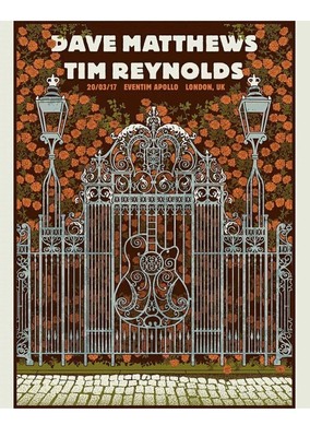 Dave Matthews Tim Reynolds London Poster Methane Print Eventim Apollo 17 Ed Ebay