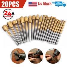 Diamond Burr Set Drill Bits Mini Drill For Dremel Rotary Tool Accessories 20x