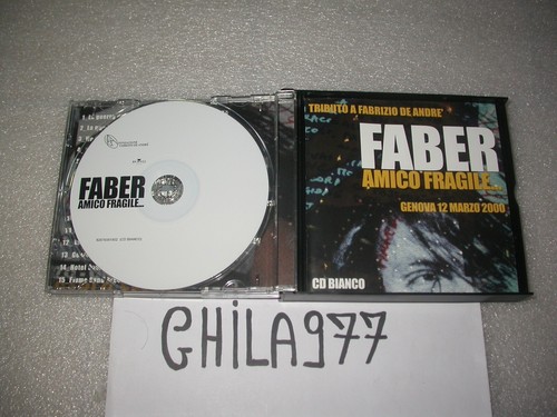 FABRIZIO DE ANDRE' FABER AMICO FRAGILE TRIBUTO 2003 2 CD BGM LOOK PHOTOS! - Foto 2 di 8