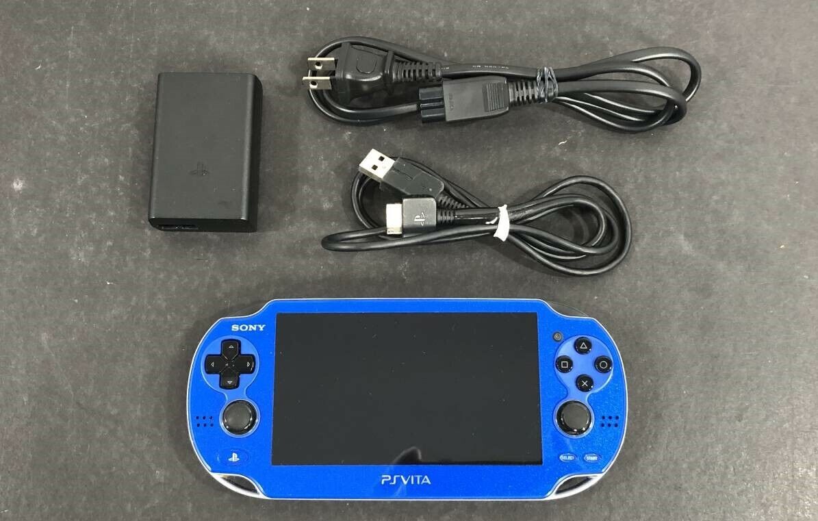 SONY PS Vita PCH-1000 OLED Wi-Fi Model Sapphire Blue with SONY PS Vita PCH-1000 OLED Wi-Fi Model Sapphire Blue with