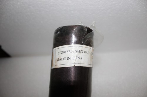 Fabric Brown Satin 10 Yards x 12 Inches. Roll Still in Package. - Picture 3 of 5