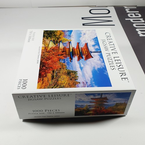 Mount Fuji Temple 1000 Piece Jigsaw Puzzle Creative Leisure Size 75cm X 50cm - Picture 8 of 8