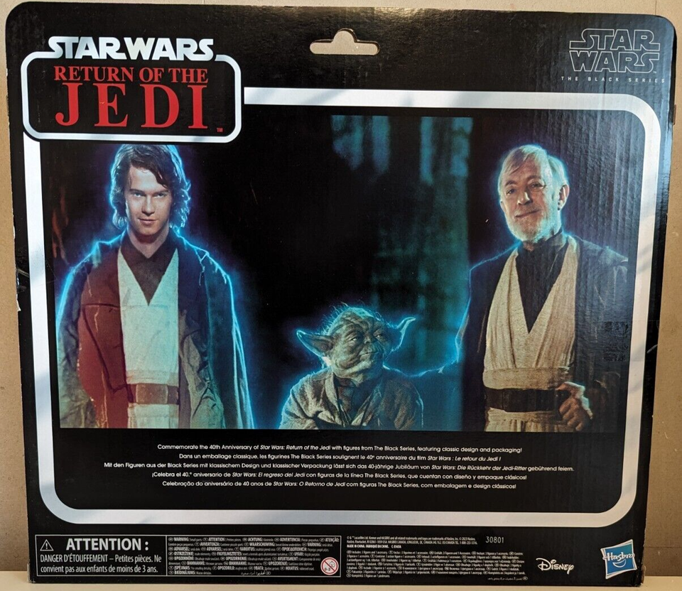 STAR WARS BLACK SERIES ROTJ: FORCE SPIRITS Anakin Yoda Obi-Wan (NEW ...