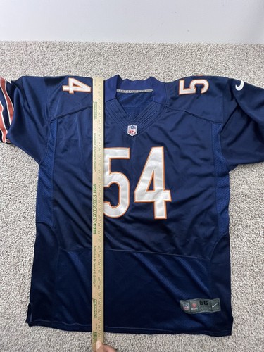 Brian Urlacher Jersey Chicago Bears Men's Size 56 Nike On Field Stitched Jersey - Picture 10 of 18