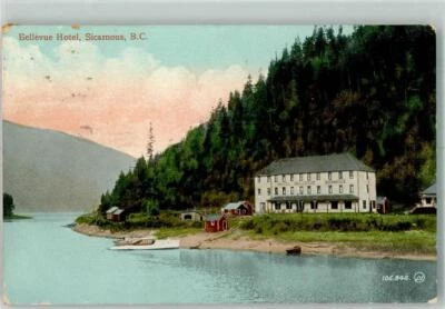39830623 - Victoria Bellevue Hotel Sicamous Ort lt. Stempel 1911 - Bild 1 von 2