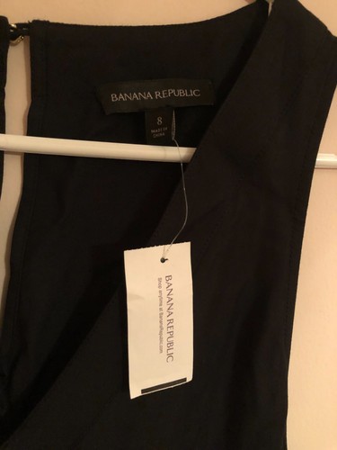 NWT Banana Republic Womens Brown Sleeveless V Neck Belted Romper Size 8 - Picture 5 of 8
