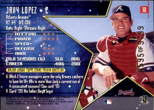 1998 Topps Stars RED SERIAL #'d ⚾ YOU PICK YOUR FAVS 🧢 MLB BASEBALL #1 - #74 - Picture 144 of 316