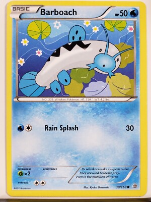 barboach pokemon card Barboach 39/160 - LP - XY Primal Clash Pokemon Card $2 Combined Shipping