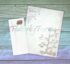 Spooky Christmas Tree Writing Paper Stationery | 24 Sheets - Lined and Unlined