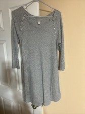 Vanity Gray Sweater Dress Long sleeve Size Medium