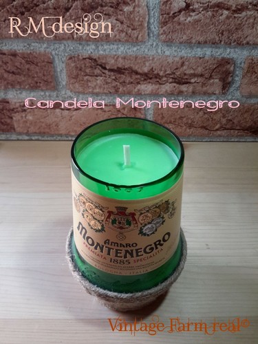 Montenegro Bar Candle profumata decorativa handmade - stile country - Foto 2 di 2