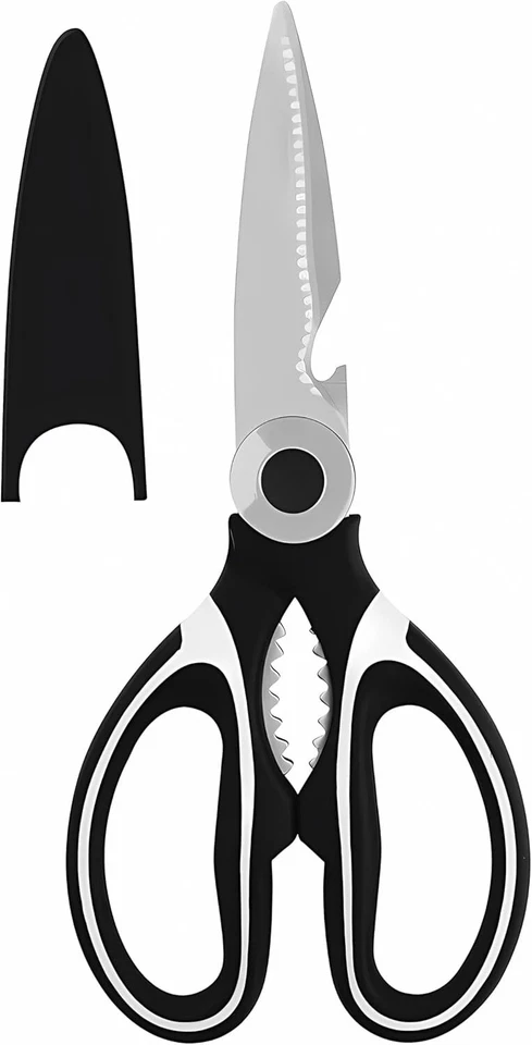 KÜCHENSCHERE 20,5cm Edelstahl Allzweck Haushaltschere Flaschenöffner Schere 99