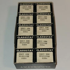 Lot of 10 NOS Clarostat 53C3-25K-S, 2W 25K Ohm Linear Potentiometer RV4NAYSD253A