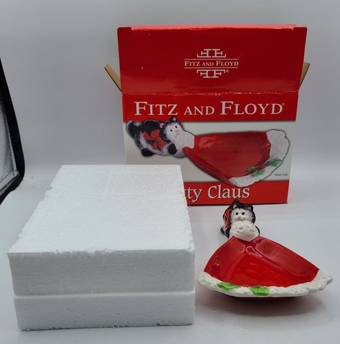 Fitz and Floyd Kitty Claus Leckerbissenschale Katzen 2006 #2019/1016 verpackt einige Schäden - Bild 12 von 12
