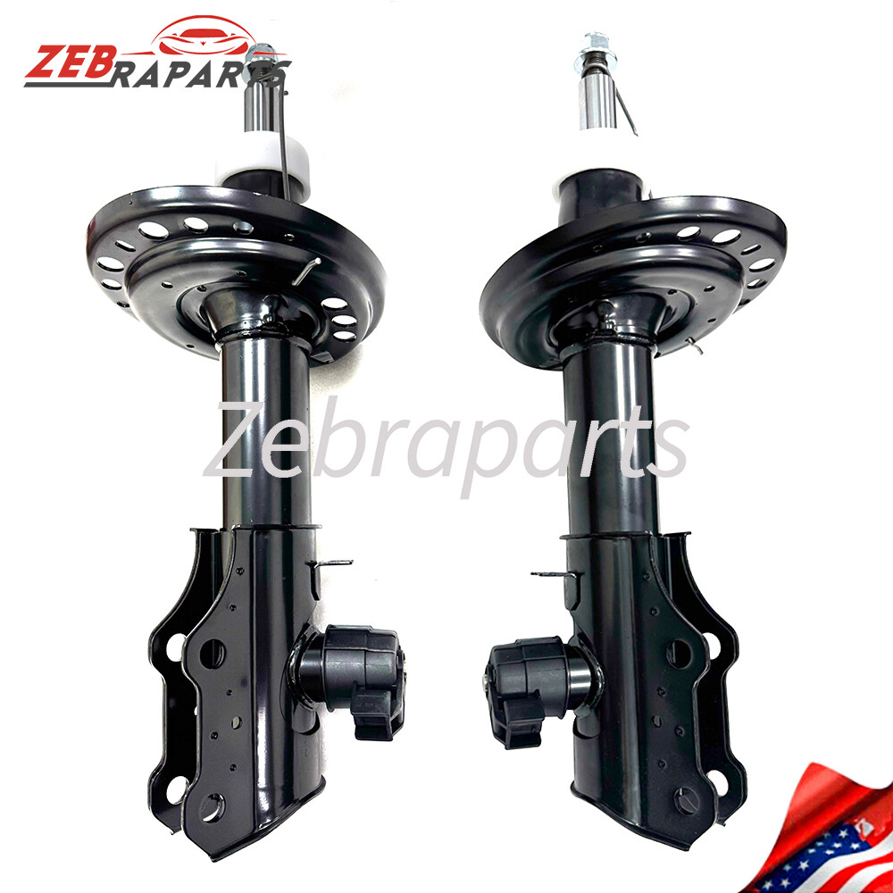 Pair Front Shock Absorbers Electric Sensor For GMC Acadia Cadillac