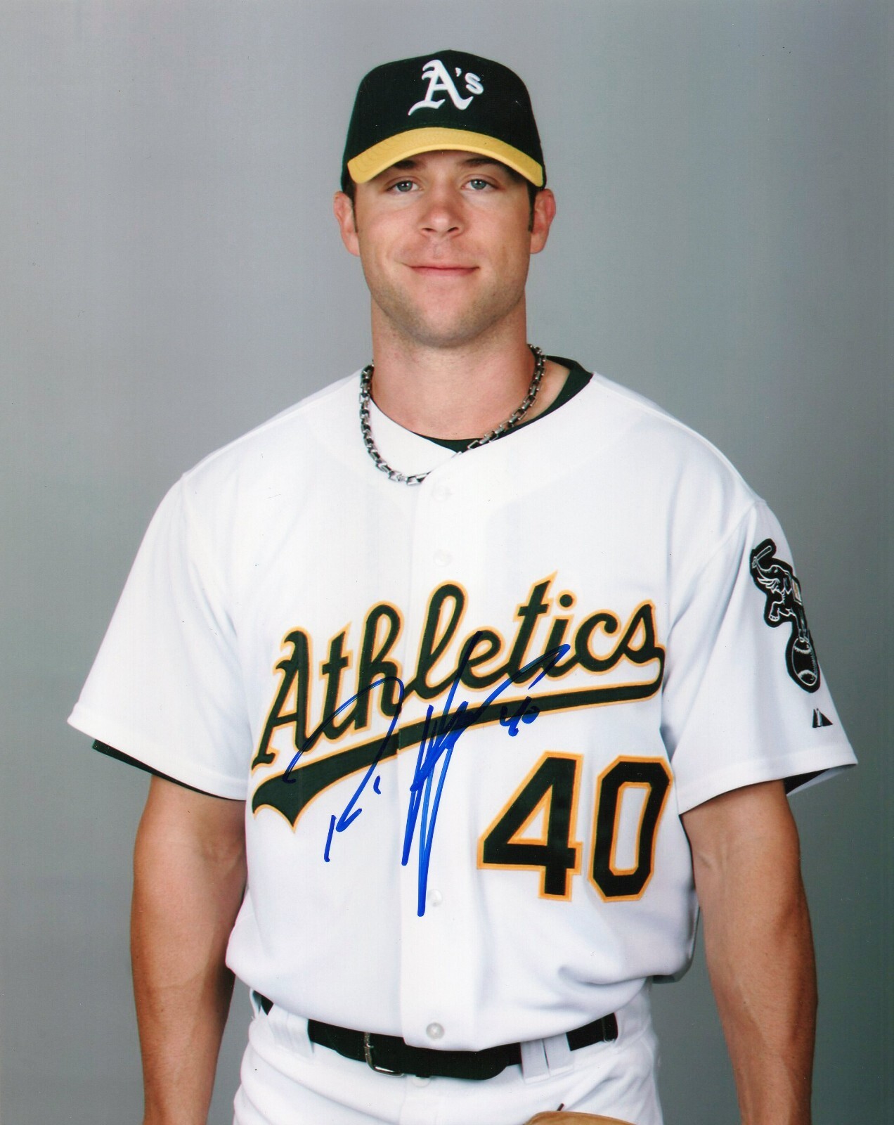 Rich Harden Signed Autographed 8x10 Photo A's