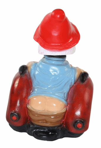 Enano de Jardín Decoración Figura Landwirt Sobre Tractor Plástico H 30 CM - Imagen 5 de 5