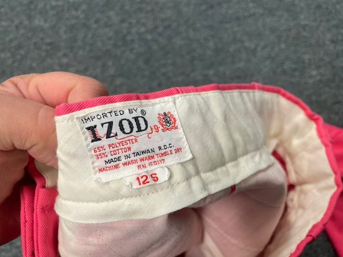 Vintage Lacoste Girls Size 12S 12 Vintage Pink - Picture 6 of 7