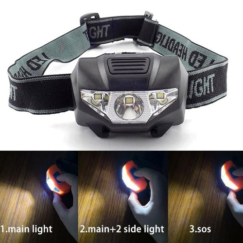 Bright LED Headlamp Camping Fishing Light AAA Torch Headlight Flashlight lantern - Picture 2 of 12