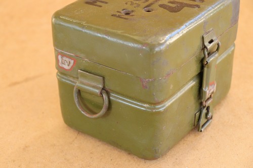 Vintage German Wehrmacht Steal Box Can Container WWII WW2 Marked 1944 - Picture 5 of 12