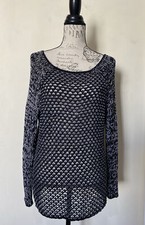 Helmut Lang Open Knit Italian Yarn Sweater Size Small