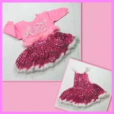 Sequined Pink Dress Halloween Costume / 5-8 yrs / New Without Tag