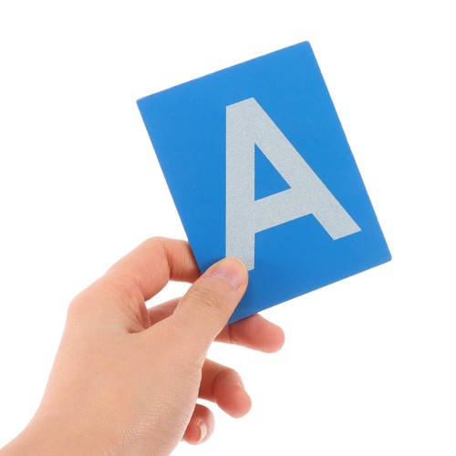 1 Set Kinder Montessori Alphabet Bord Mit Schleifpapier Buchstaben Holz Sprache - Bild 2 von 12