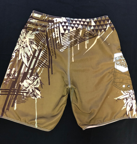 OG QUIKSILVER Board Shorts X-LONG BRONZE TOUGH SPEAR TIP + NEO FLY, TRUE SIZE 33 - Picture 15 of 17
