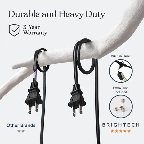Brightech Ambience Pro Edison LED Waterproof String Lights, 48ft (Open Box) - 第 10/12 張圖片