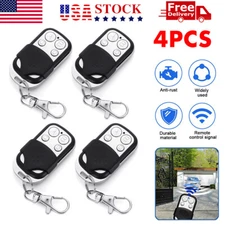 4X Universal Rolling Code Remote Control Fob Gate Garage Door Opener Key 433MHz