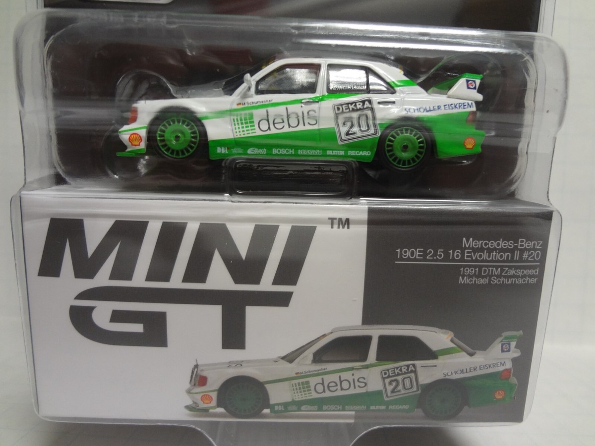 MINI GT メルセデス 190E 2.5-16 EVOII DTM Mini GT Mercedes-Benz 190E 2.5 16 Evo II 1991 DTM Zakspeed