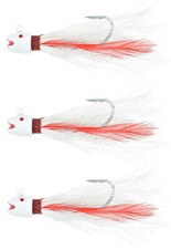 Last Cast Tackle 3.0oz Smiling Bucktail Fishing Lure Jig - 3 Pack 1005-W-3.0