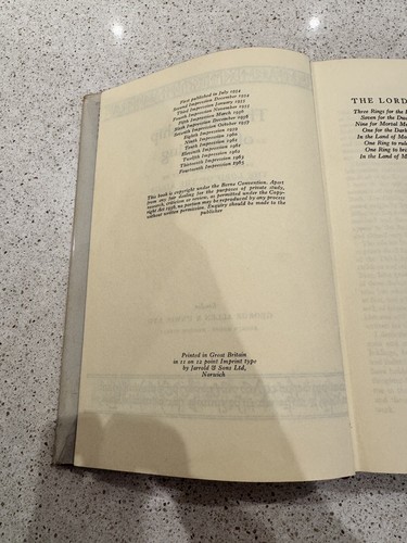 J R R Tolkien ~ The Lord Of The Rings Trilogy Of First Editions - Picture 4 of 10